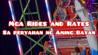 Paniqui Fiesta 2024 Peryahan Rides and Rates [upl. by Yelhak]