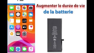 Comment augmenter la durée dutilisation de la batterie dans iPhone [upl. by Cayser493]