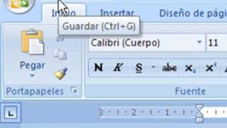 Microsoft Word 2007 Pantalla Principal [upl. by Ayotna]