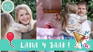 Lana 4 jaar🎉 geboorte tot kleuter💞  Vierde verjaardag als MAMA 🎂  Kelly caresse [upl. by Adiaj560]