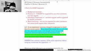 Boston LSAT How to Solve LSAT LR Necessary Assumption Question PT41 S1 Q10 하버드 로스쿨 출신의 LSAT 강의 [upl. by Eidnak925]