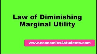 Law of diminishing marginal utility  class 12  BBM  BCOM  BA [upl. by Nnylyak]