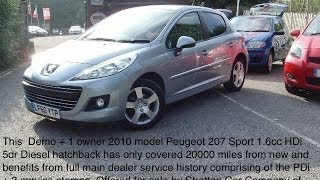 Peugeot 207 HDi 16cc 5dr Diesel Low Tax [upl. by Neevan733]