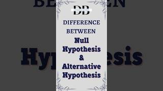 Difference Between Null Hypothesis and Alternative Hypothesis  Null vs Alternative Hypothesis [upl. by Refinej]