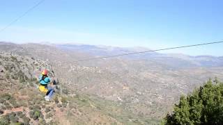 Zip wire Comares  Tirolina Comares [upl. by Caine]