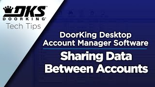 DKS Tech Tips DoorKing 32 Remote Account Manager Software – Sharing Data Between Accounts [upl. by Nailimixam99]