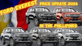 FOR EVEREST PRICE UPDATE 2024 philippines ford [upl. by Crista856]