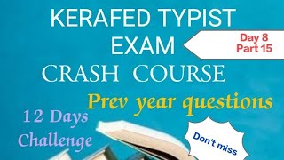 KERAFED TYPIST CRASH COURSE  DAY 8 PART 15 masteringedutech kerafed typist exam crashcourse [upl. by Philippa]