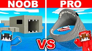 NOOB vs PRO CASA BLOOP en Reto de Construcción en Minecraft [upl. by Dabbs368]