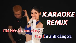 Karaoke Remix  Chỉ tiếc là  Tuệ Ny  Váy cưới em giống như bông tuyết [upl. by Sorilda]