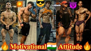 🔥New Gym attitude status 👿Gym Motivational shayari💥bodybuilder attitude status😎Gym tik tok video🔥 [upl. by Redleh302]