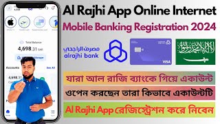 Al Rajhi Account Online Internet Mobile Banking Register  How to Register Al Rajhi Bank App Online [upl. by Enyallij]