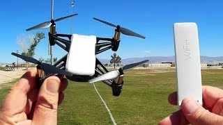 DJI Ryze Tello With Xiaomi Mi Repeater Range Extender Flight Test Review [upl. by Formica]