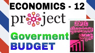 economics project class 12 on government budget  economics project class 12  Government budget [upl. by Phares657]