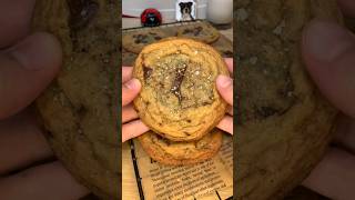 24h chocolate chip cookies  🍪 easyrecipe cookies [upl. by Kcirrem]