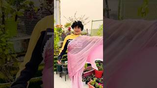 Golu Bana Papa Ki Pari 😂 Pink Wali Saree Part 2 pinksaree shorts comedy [upl. by Norabel847]