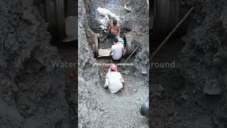 Water irrigation system underground repairable process [upl. by Shields689]