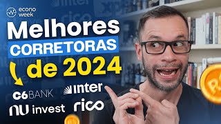 10 MELHORES CORRETORAS para investir em 2024 [upl. by Eimmelc678]