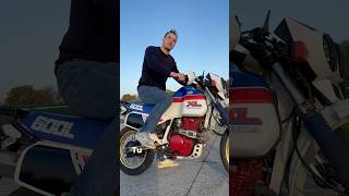 Plus de batterie  Pas de problème 💥 honda xl600lm vintagebike kickstarter [upl. by Durstin]