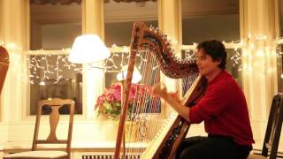 Harpist Nicolas Carter plays Samba de Orfeu [upl. by Belden811]