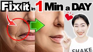 Do This 1 Min a Day to Remove Nasolabial Folds in Only 7 Days for Guaranteed Results [upl. by Rancell]