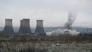 Rugeley Power Station chimney demolished [upl. by Charlena]