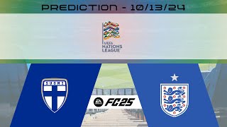 Finland vs England  Prediction  UEFA Nations League  EA FC 25 [upl. by Ahsiea]