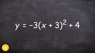 Graphing a quadratic with multiple transformations [upl. by Nnaerb]