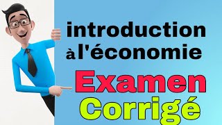 introduction à léconomie S1 Examen Corrigé [upl. by Alimhaj]