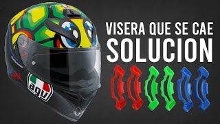 SOLUCIÓN visera o visor de casco se cae  AGV K3 [upl. by Namhar96]