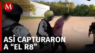 Revelan imágenes de la captura del R8 jefe de seguridad de Aureliano Guzmán Loera El Guano [upl. by Jorge]