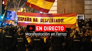 Sigue en directo la manifestación de Ferraz protesta contra el Gobierno de Pedro Sánchez [upl. by Atinuahs]