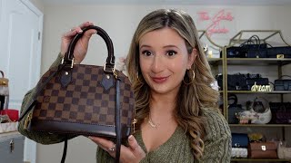 Louis Vuitton Damier Ebene Alma BB Full Handbag Review after 5 years [upl. by Goeselt]