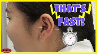 FASTEST PIERCING EVER [upl. by Drofub698]