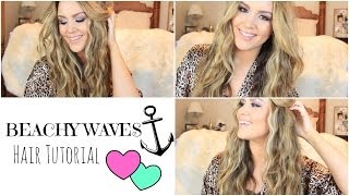 Beachy Waves Hair Tutorial [upl. by Eniar]