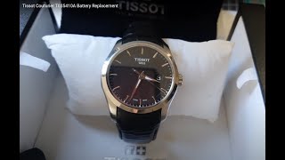 Tissot Couturier T035410A Battery Replacement [upl. by Lipcombe]