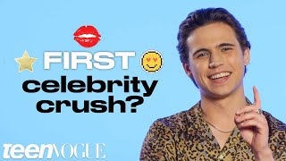 Cobra Kais Tanner Buchanan Reveals His quotFirstquot Everything  Teen Vogue [upl. by Bennir]