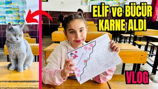 ELİF SİNEM KARNE GÜNÜ VLOG  KARNEMİZİ ALDIK HEDİYE İSTEDİ [upl. by Amick705]