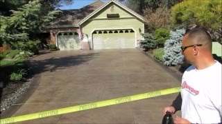 Endurable Concrete Stain and Seal Exterior Application [upl. by Sykleb]