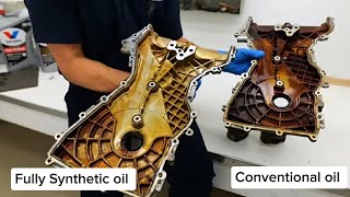 Engine Test Fully Synthetic Oil vs Conventional Oil after 926000 KMS ODO [upl. by Alyaj]