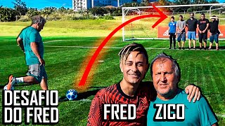 Aprenda a bater falta com o Zico  Desafio do Fred [upl. by Ed]