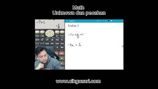 Matematik  Pecahan dan Algebra [upl. by Sordnaxela541]