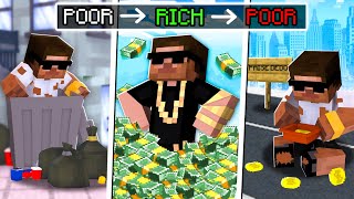 GOING FROM POOR TO MULTI MILLIONAIRE in Minecraft  😭 [upl. by Banna123]