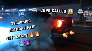 California car meet gets a little too crazy 🚔😈🔥 z28juniooor birthday meet [upl. by Aicatsue]