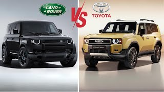 2024 Toyota Land Cruiser Prado vs 2023 Land Rover Defender Clash of the Titans [upl. by Eiboj550]