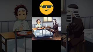 Demon Slayer funny momentviral in Oscardemon Slayer new season tanjiro eating foodtrending short [upl. by Hjerpe]