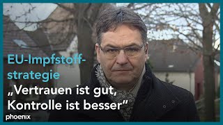 phoenix tagesgespräch mit Peter Liese EVP zur Impfstoffstrategie der EU am 041220 [upl. by Midian]