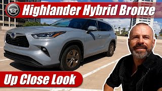 Toyota Highlander Hybrid Bronze Edition Up Close Look [upl. by Ehsrop759]