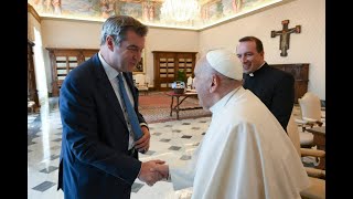 Markus Söder beim Papst [upl. by Ardried]