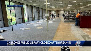 Trail of blood Officials explain why the Cherokee County Public Library remains closed [upl. by Horner]